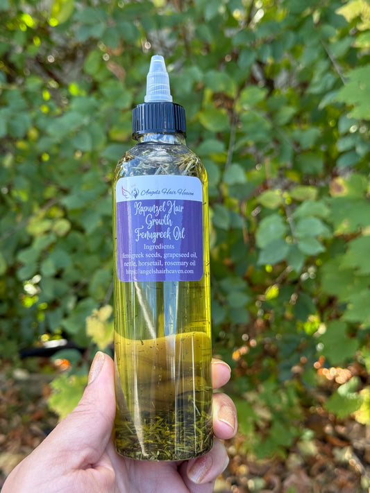 Rapunzel hair growth fenugreek oil